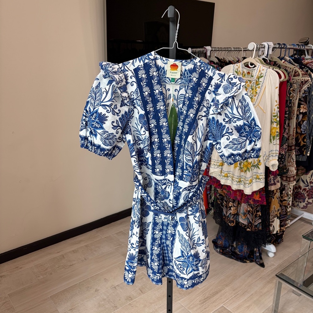 FARM Rio: Shell Garden Romper / Mini Dress - Picture 11 of 12